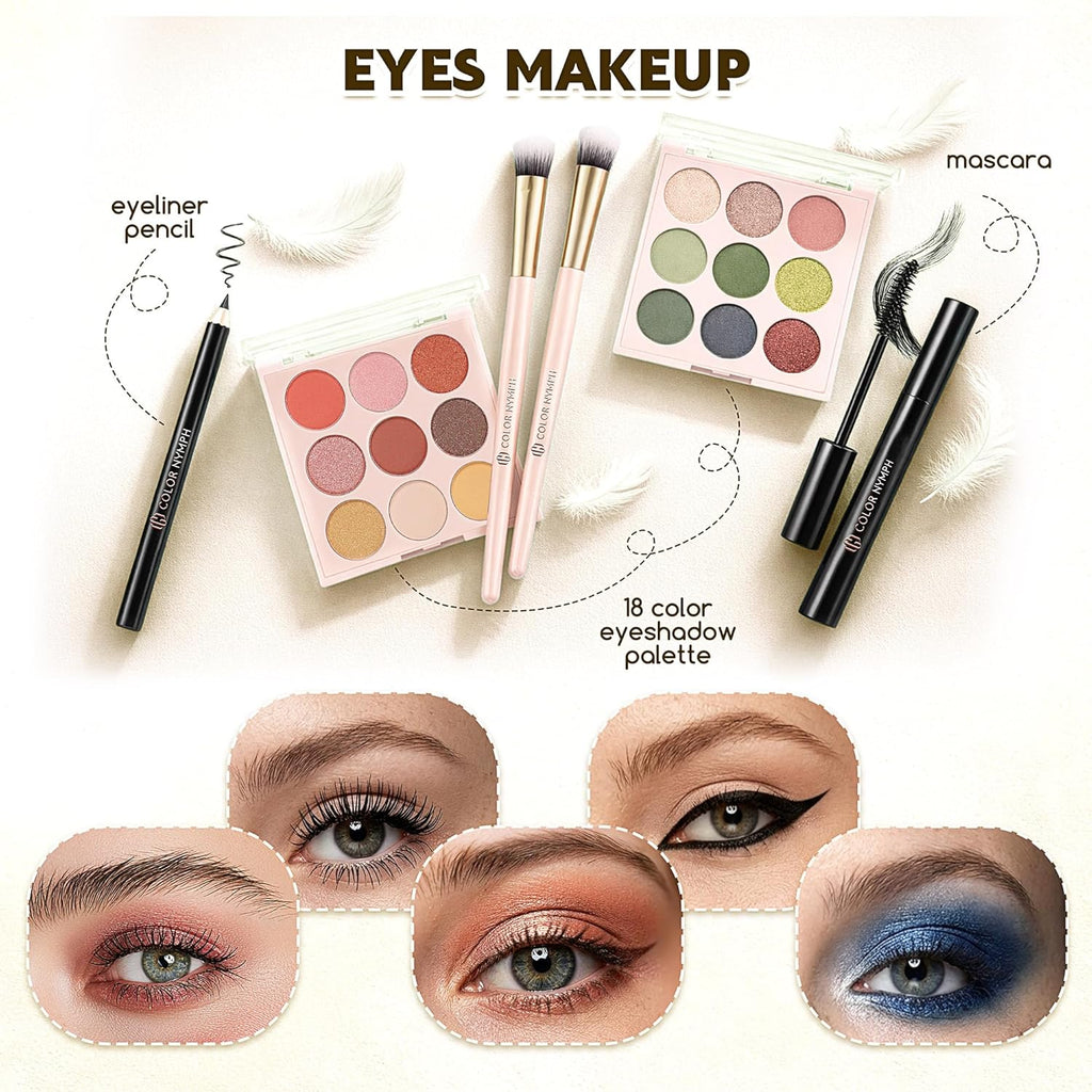 Color Nymph Kit de maquillaje todo en uno, set de regalo de maquill...