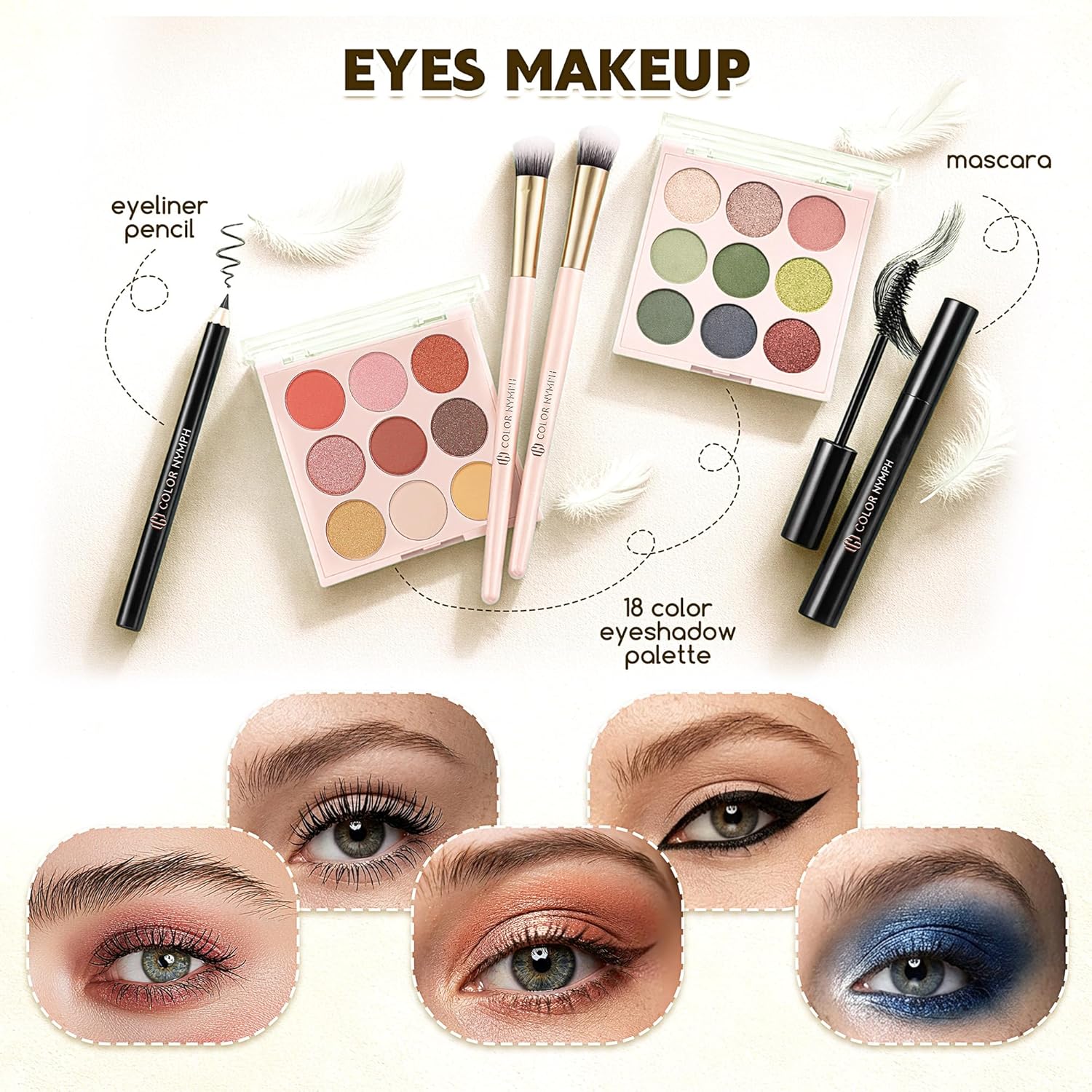 Color Nymph Kit de maquillaje todo en uno, set de regalo de maquill...