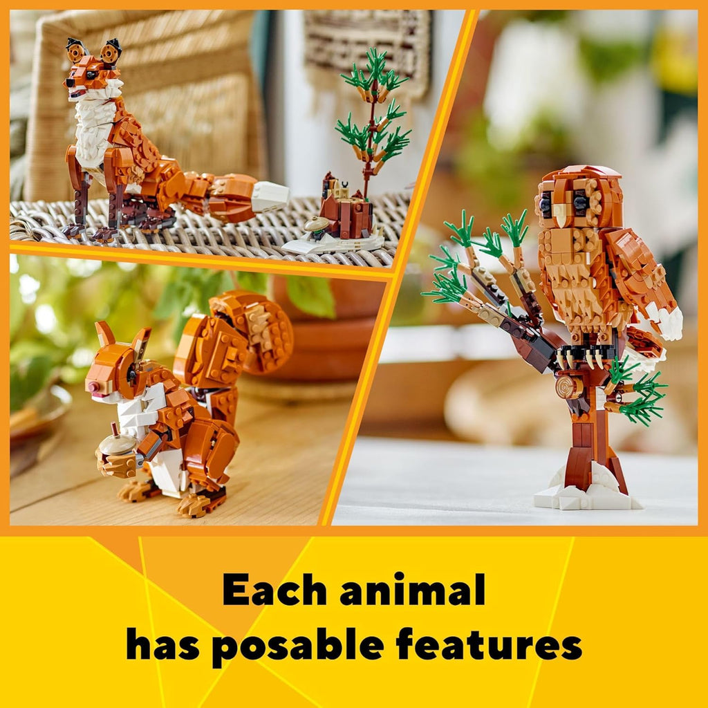 LEGO Creator 31154 - Animales del bosque 3 en 1, juguetes de constr...