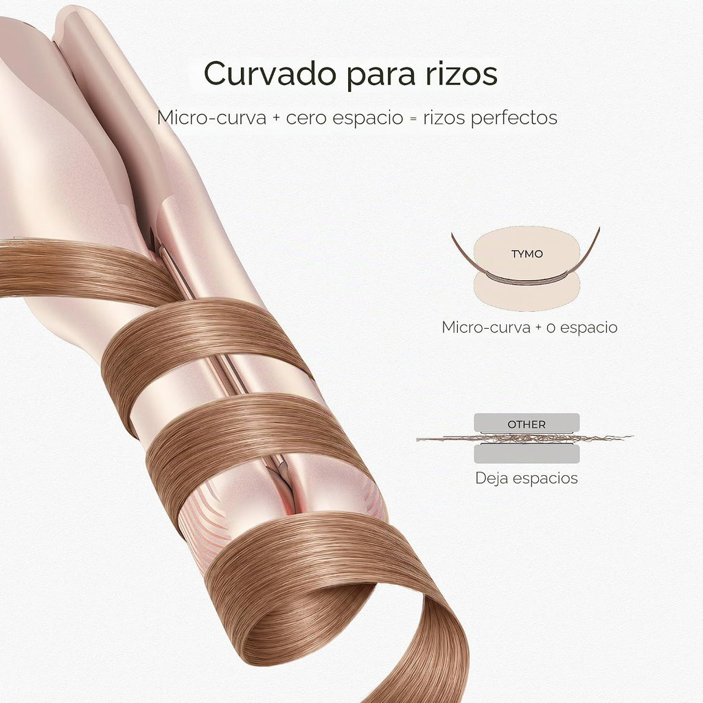 TYMO Mini plancha plana inalámbrica, mini plancha rizadora de pelo...
