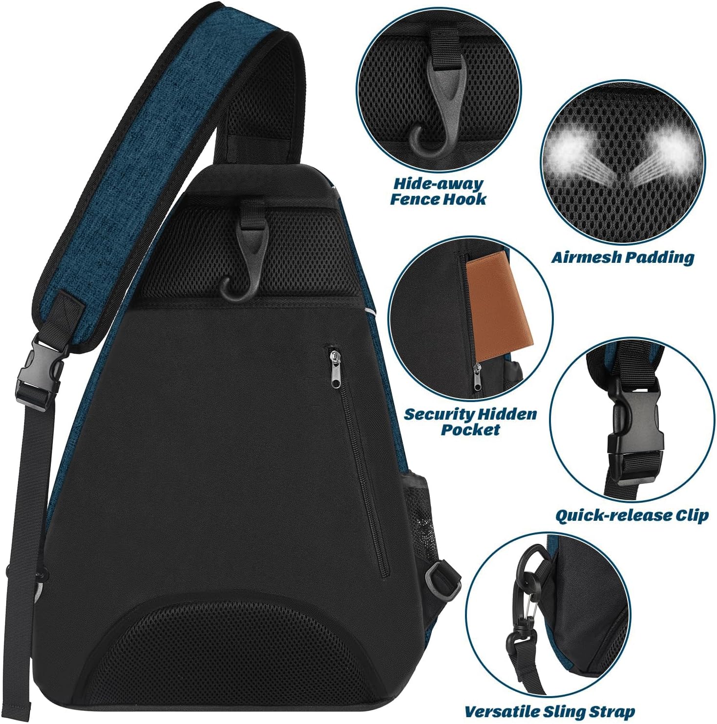 Ytonet - Bolsa de tenis, mochila de tenis para colgarse, bandolera...
