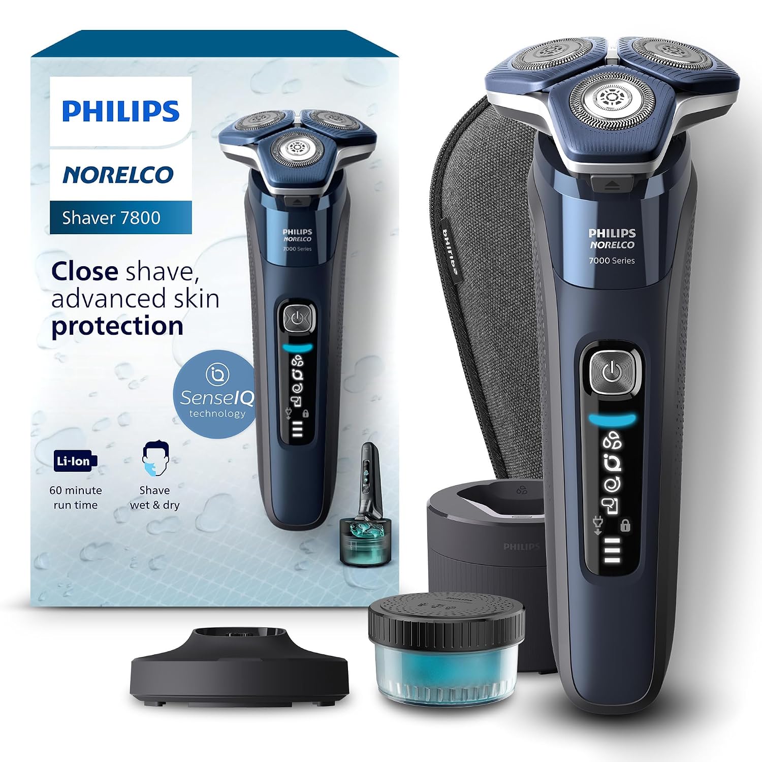 Philips Norelco Shaver 7800, afeitadora eléctrica recargable en sec...