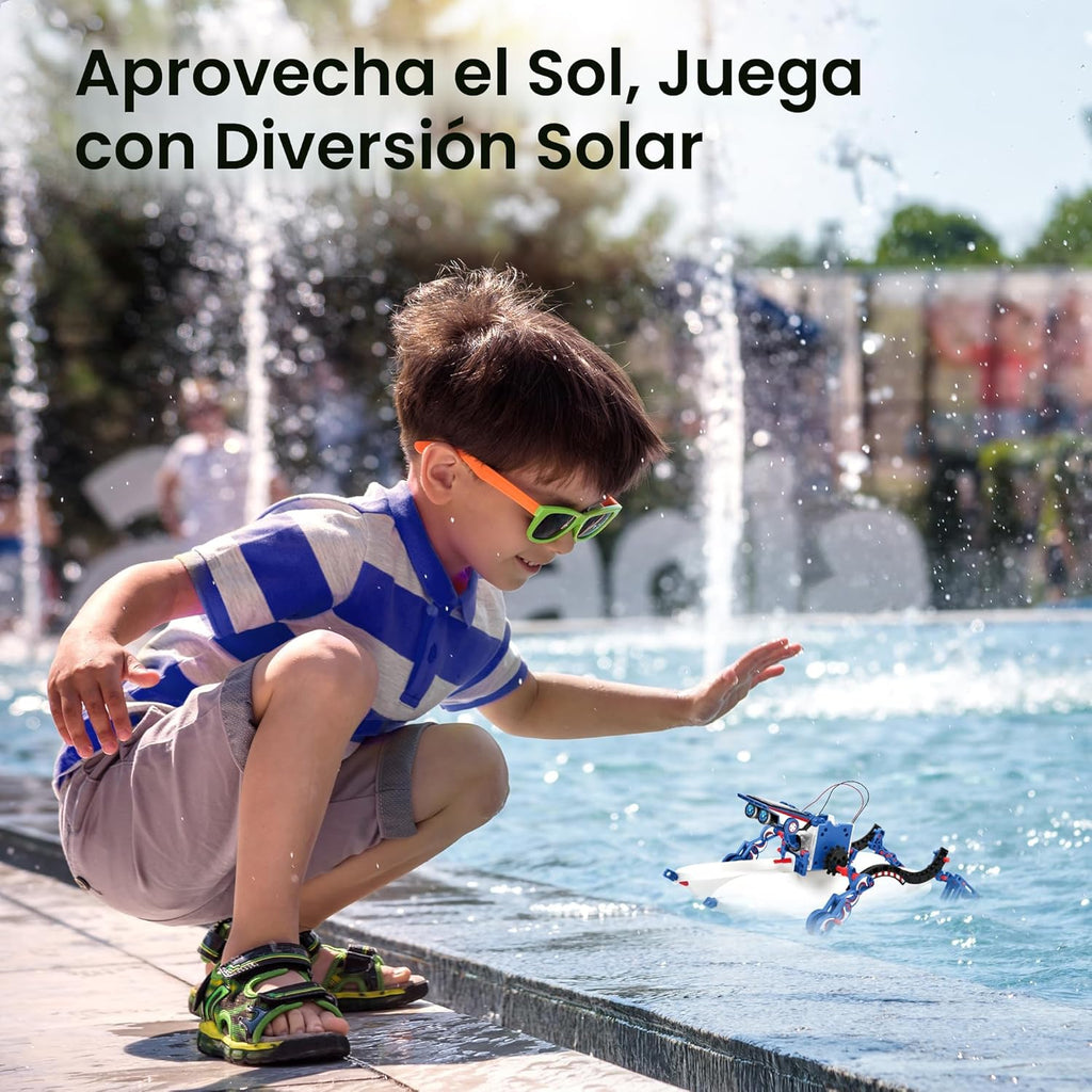 Sillbird Kit de construcción de robot solar, regalo STEM para niños...