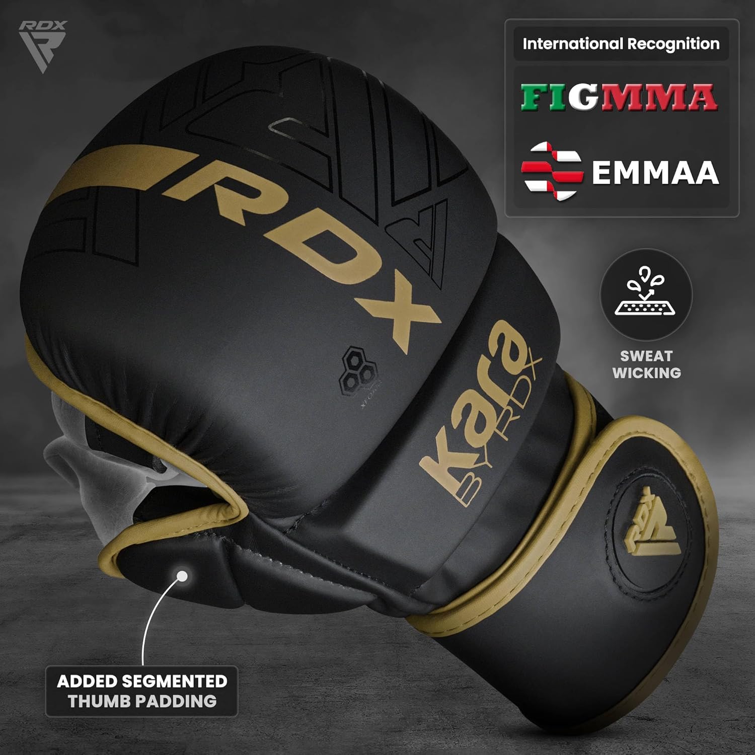 Guantes RDX MMA para artes marciales, boxeo, entrenamiento de comba...