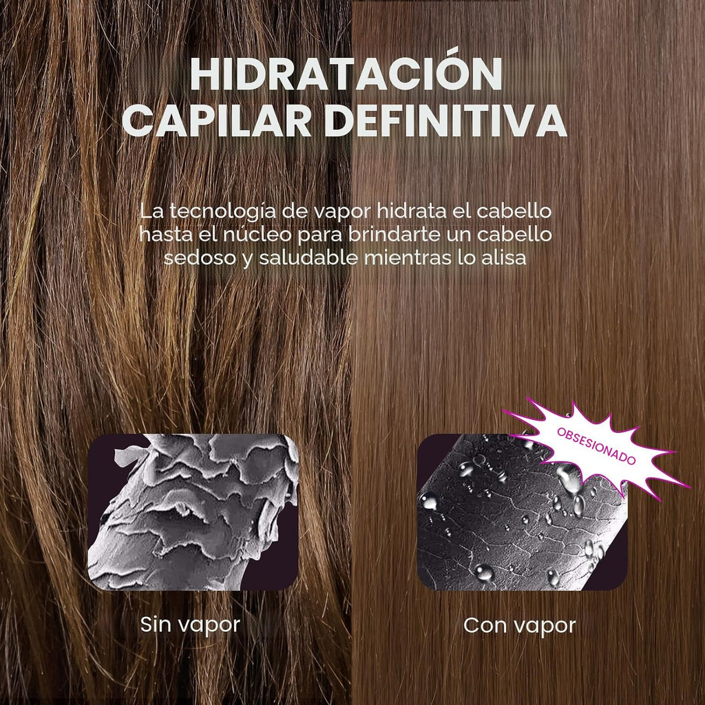 Wavytalk Plancha de pelo a vapor, sesión de vapor, reduce el daño,...