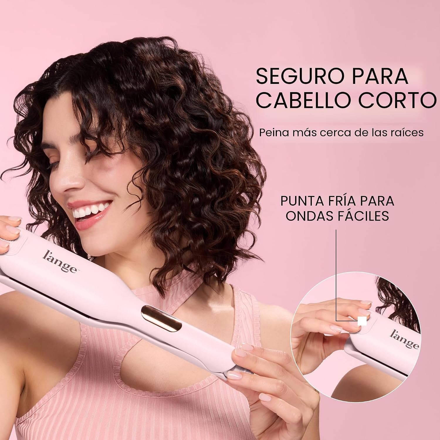 L'ANGE Hair SculptWaver Ondulador de Titanio de Onda Profunda |...