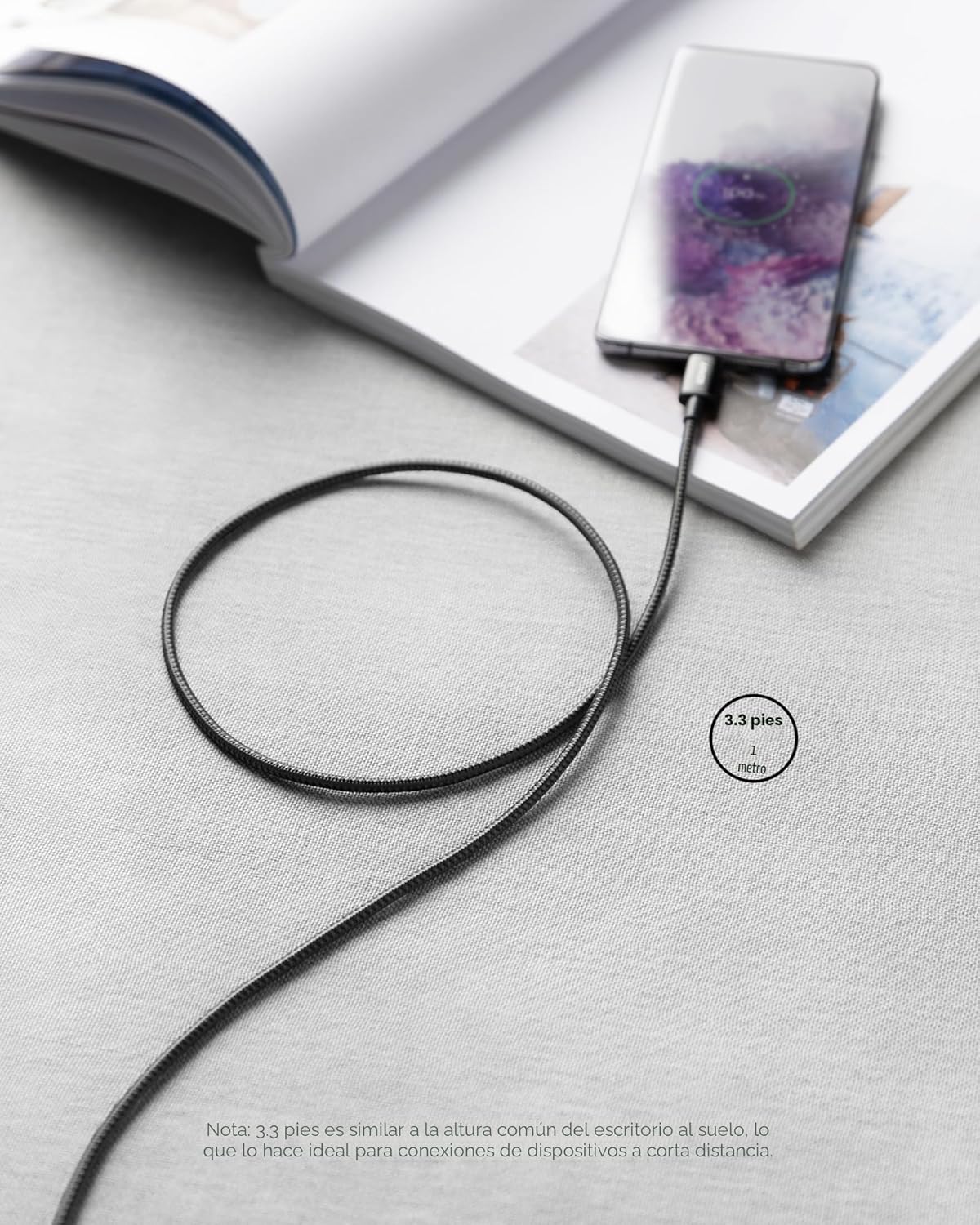 Anker Cable USB C a USB C, paquete de 2 cables de carga rápida tipo...