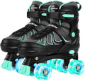 PAPAISON Patines de ruedas para niñas de 8 a 12 años, talla ajustab...