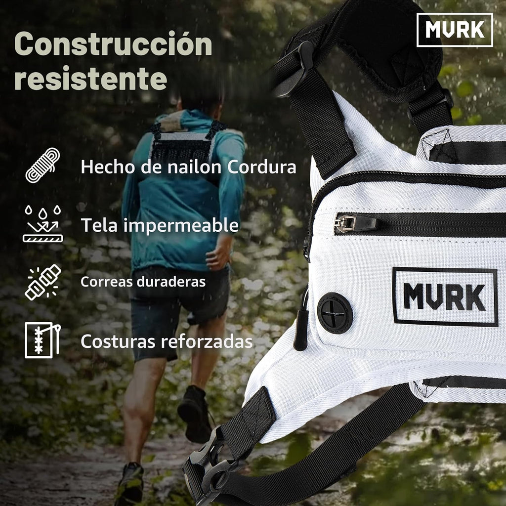 MVRK Mochila de pecho resistente al agua - Chaleco para correr para...