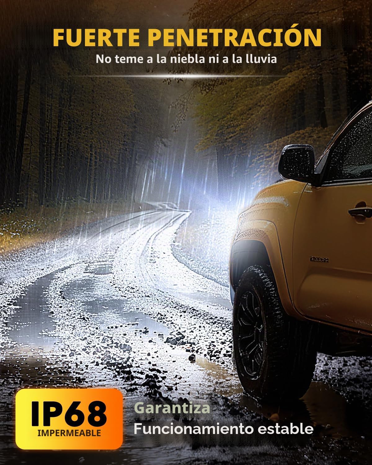 OXILAM Bombilla LED H7, 60,000 lúmenes, 10 veces más brillante, 650...