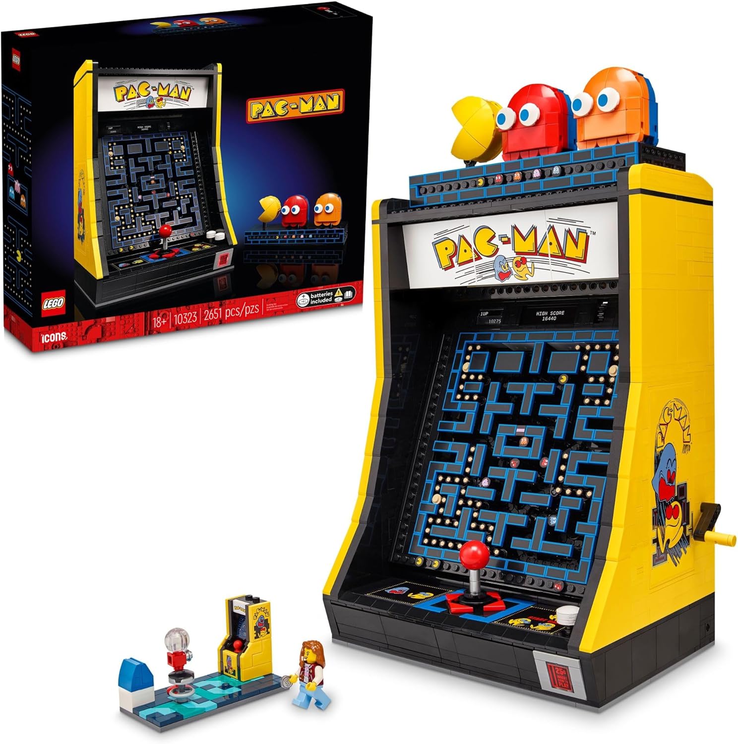 LEGO Icons PAC-Man Juegos de Construcción Arcade para Adultos - Dec...