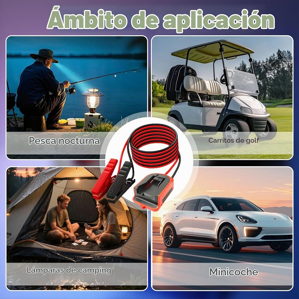 Kit de cable de puente con interruptor para batería "MIL" d...