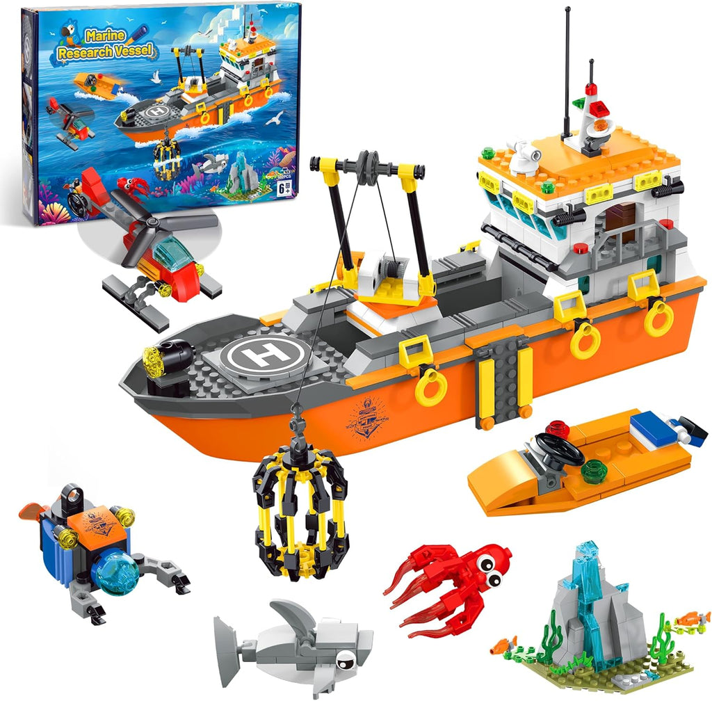 AKWME City Ocean Explorer - Juego de construcción de barcos explora...
