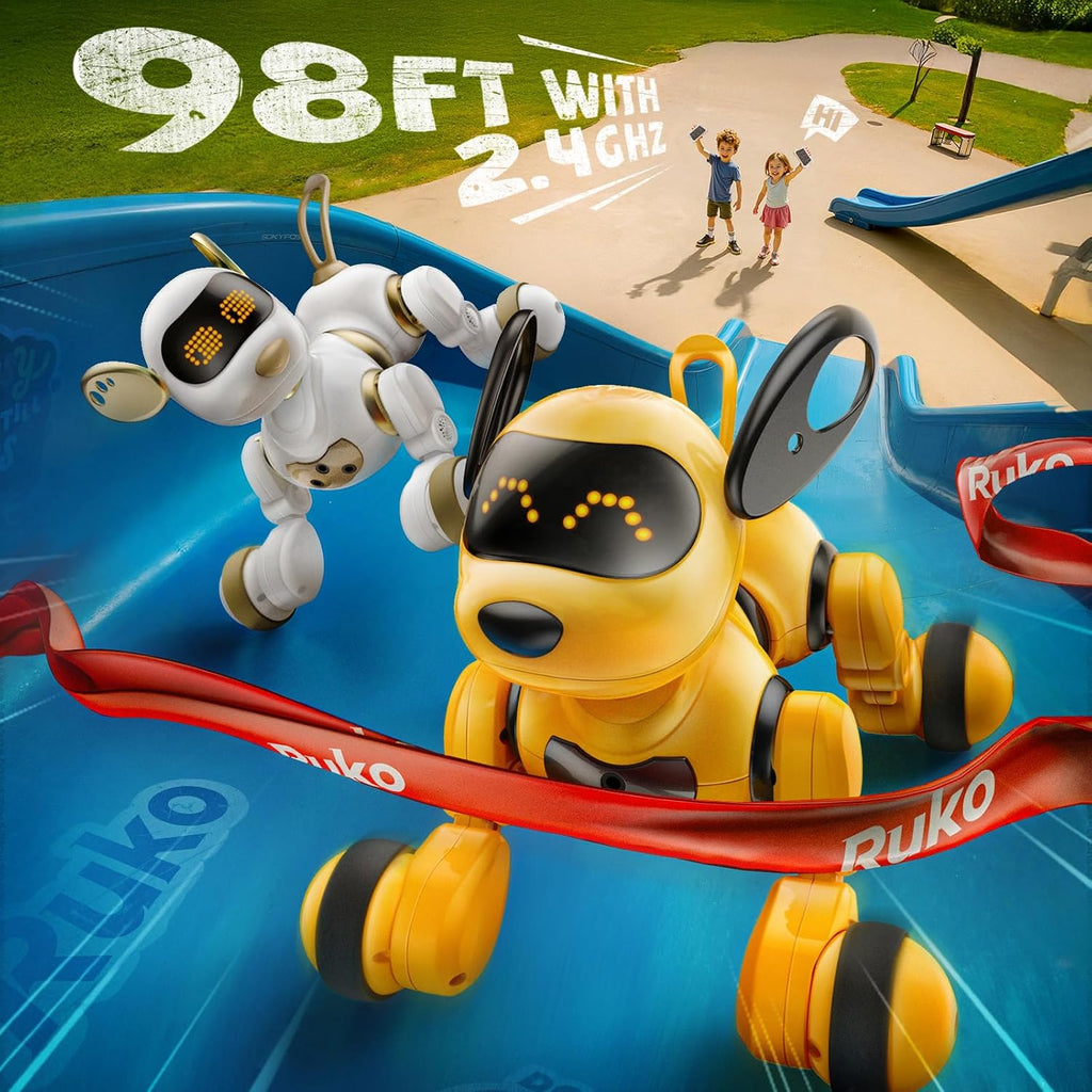 Ruko 18011 Perro Robot Inteligente de Juguete para Niños, Cachorro...
