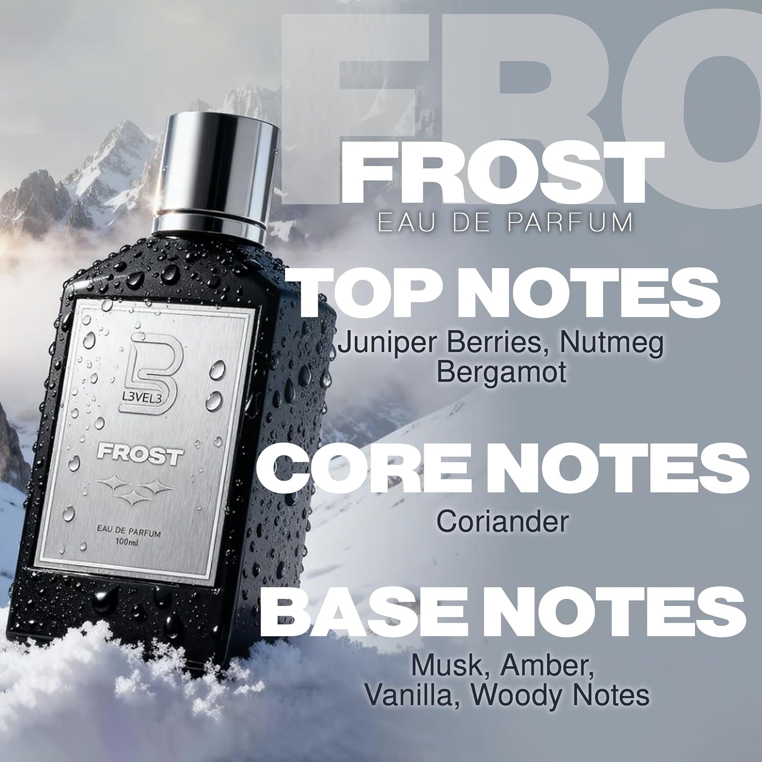 L3 Colonia Eau de Parfum de nivel 3 para hombre, EDP de larga durac...