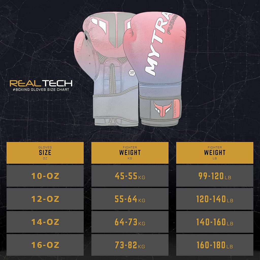 Mytra Fusion Guantes de boxeo Hombres Mujeres Guantes de kickboxing...