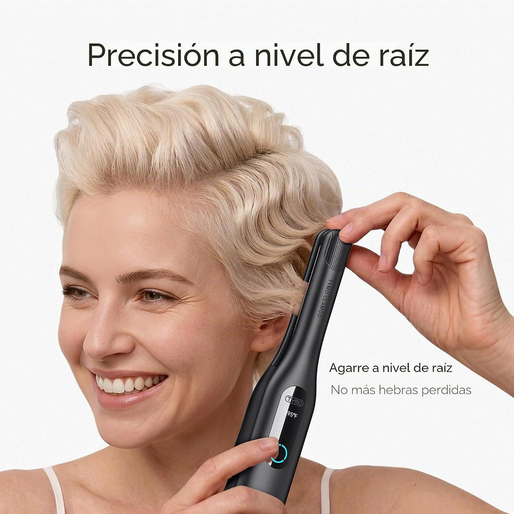 TYMO Mini plancha plana inalámbrica, mini plancha rizadora de pelo...