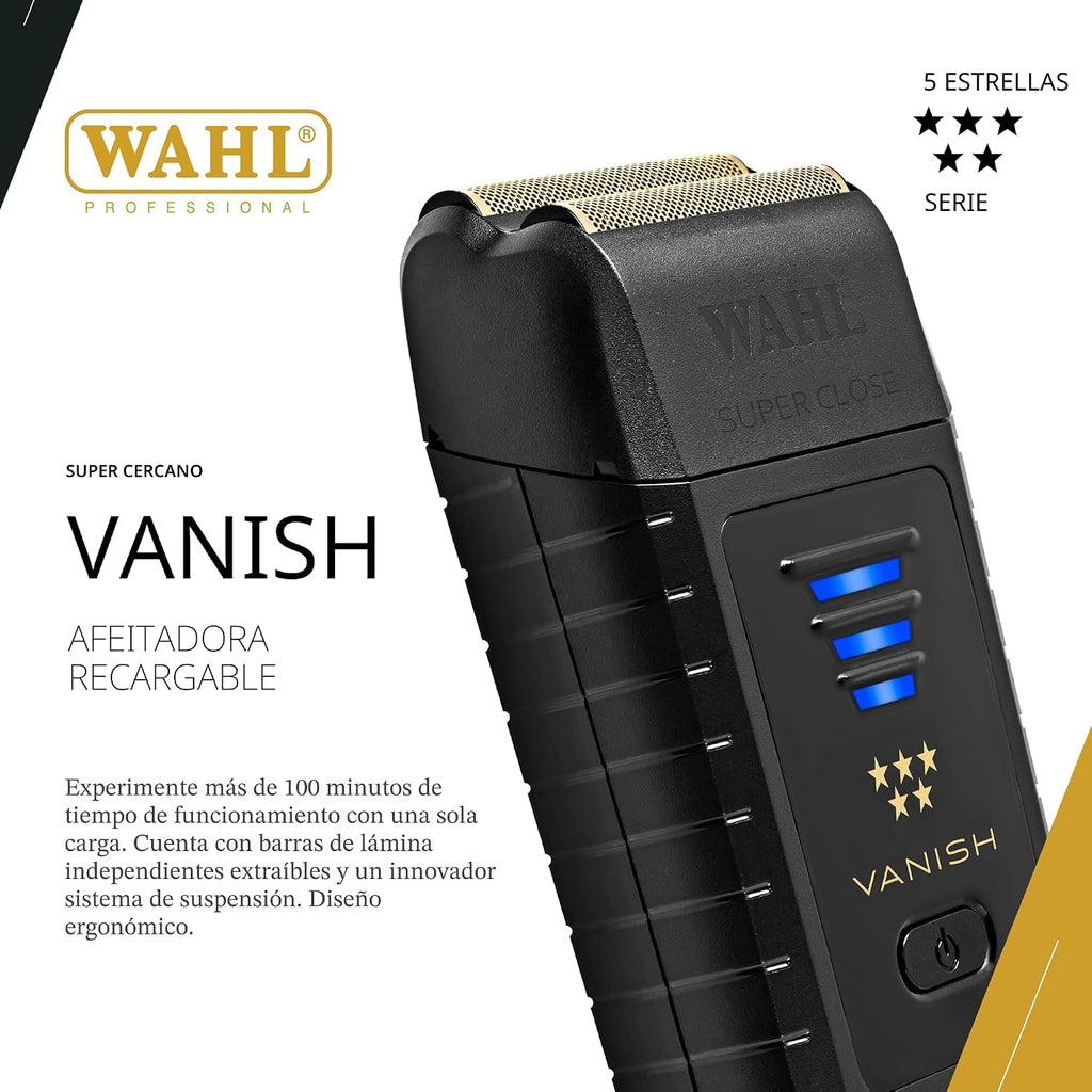 Wahl Professional Afeitadora 5 Star Vanish, inalámbrica, batería de...
