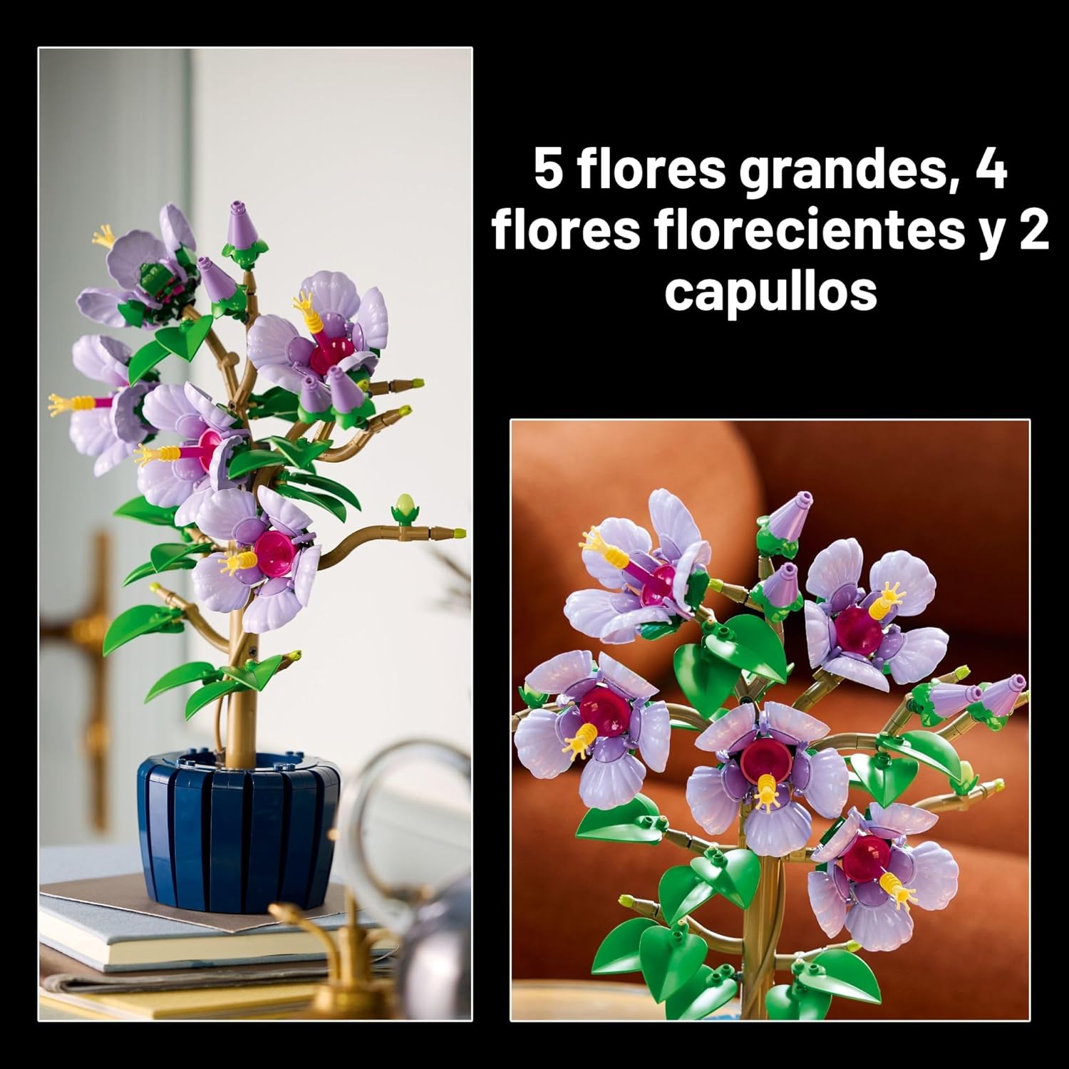 LEGO Botanicals - Juego de construcción de flores de hibisco - Bloq...
