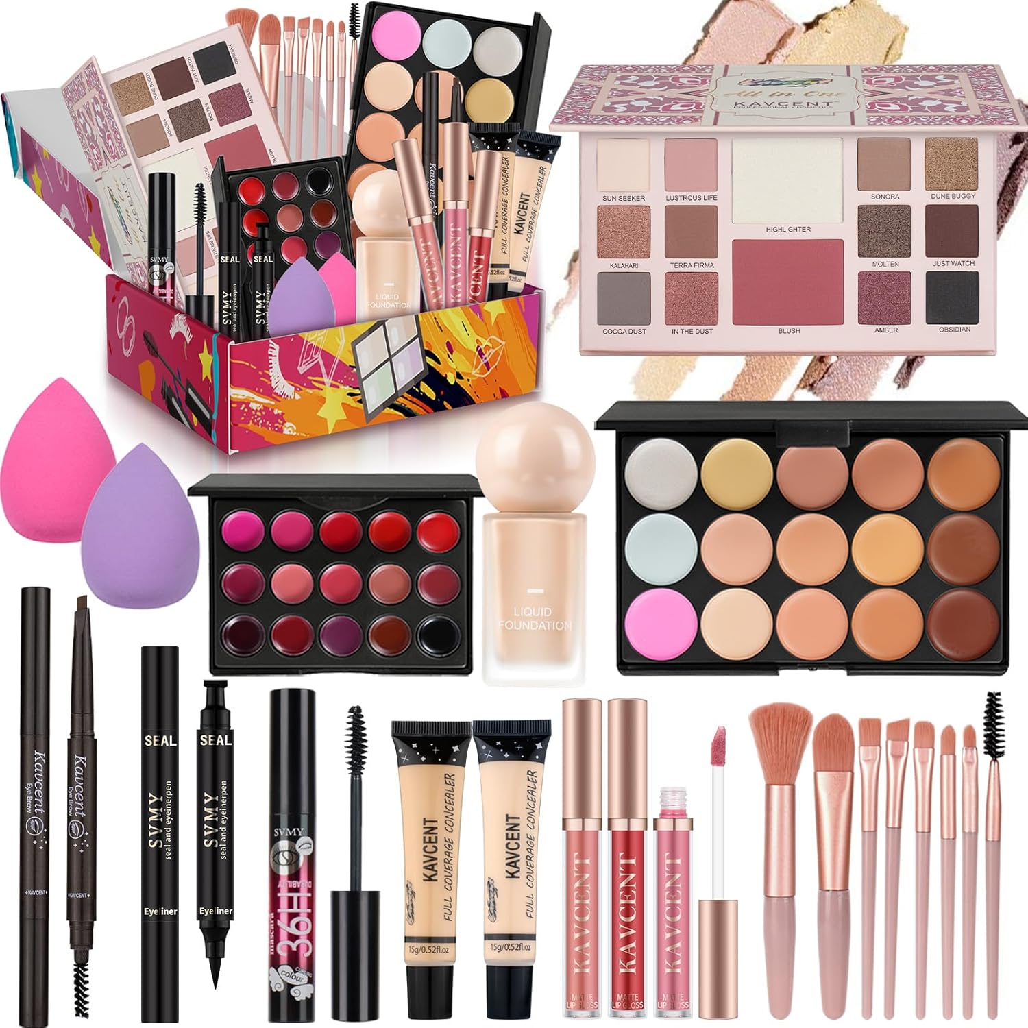 Juego de maquillaje para adolescentes, kit de maquillaje para adole...