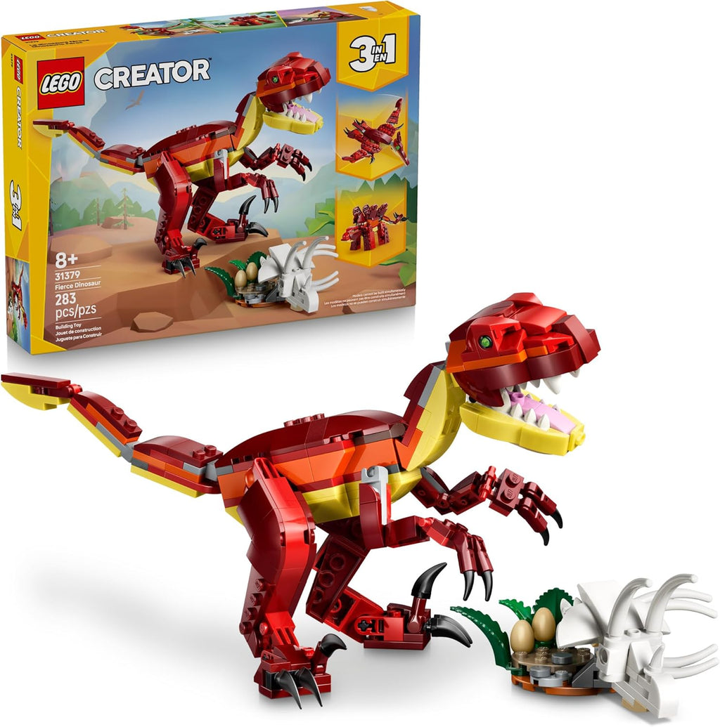LEGO Creator 3 en 1 - Juguete de construcción de dinosaurios feroce...