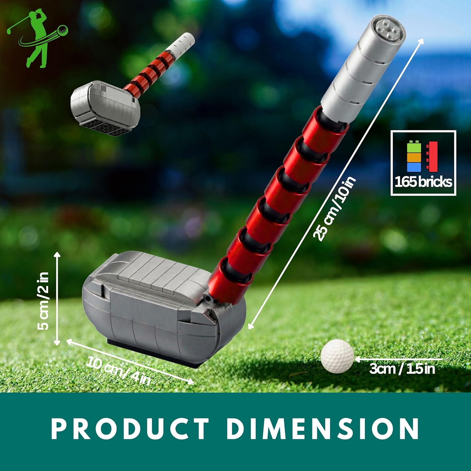 Juego de construcción de juguetes de golf compatible con Lego Golf,...