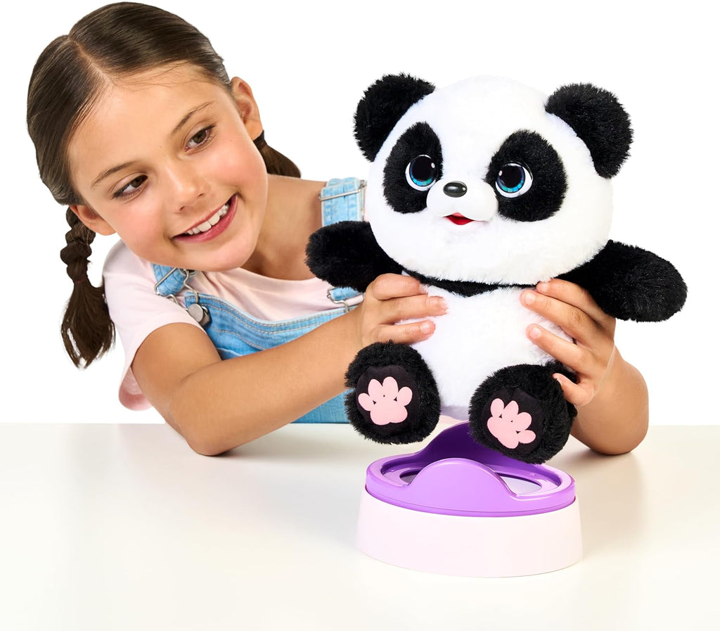 Little Live Pets Mi bebé panda parlante ChuChu, peluche de panda su...
