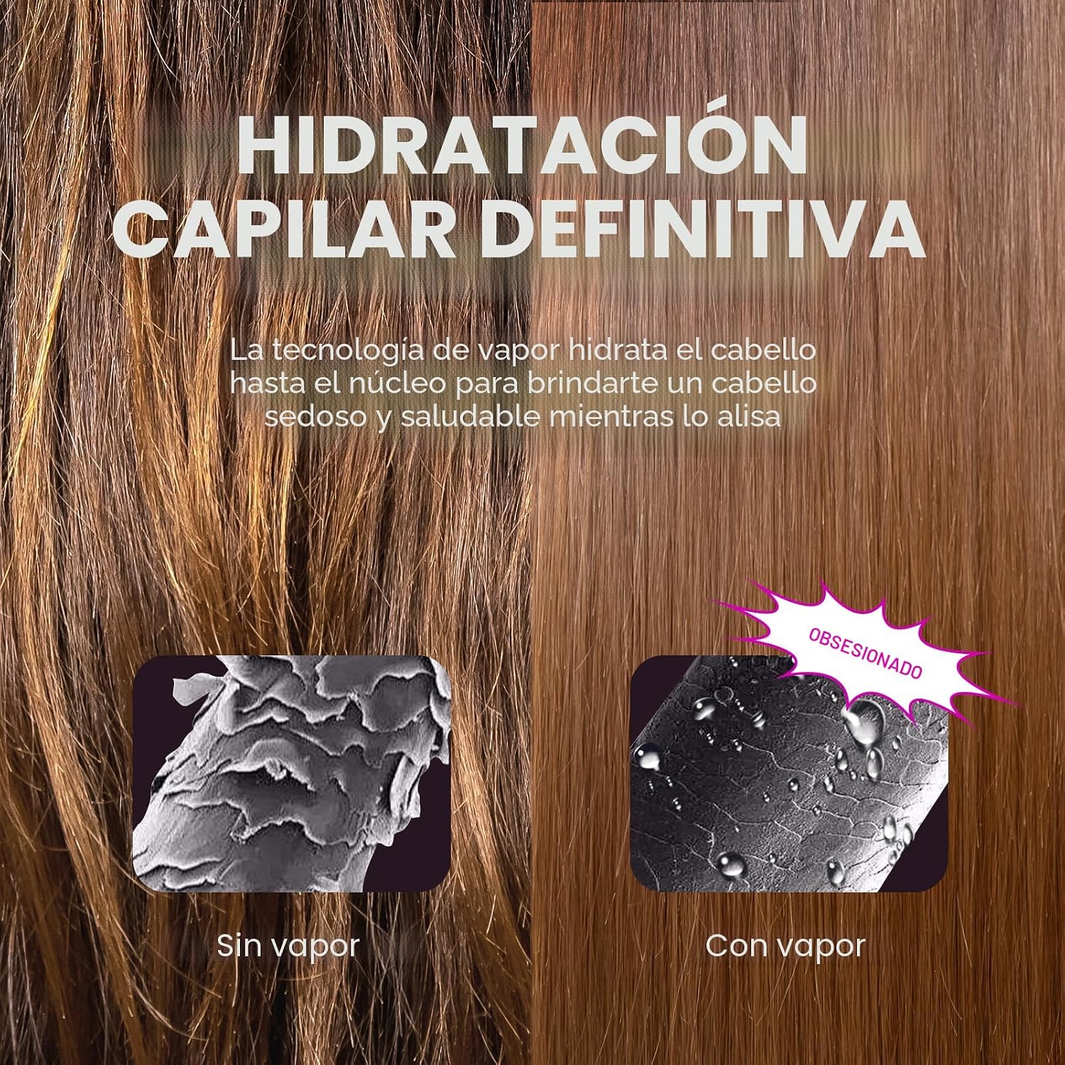 Wavytalk Pro Steam - Cepillo alisador de pelo Steamline Pro | Cepil...