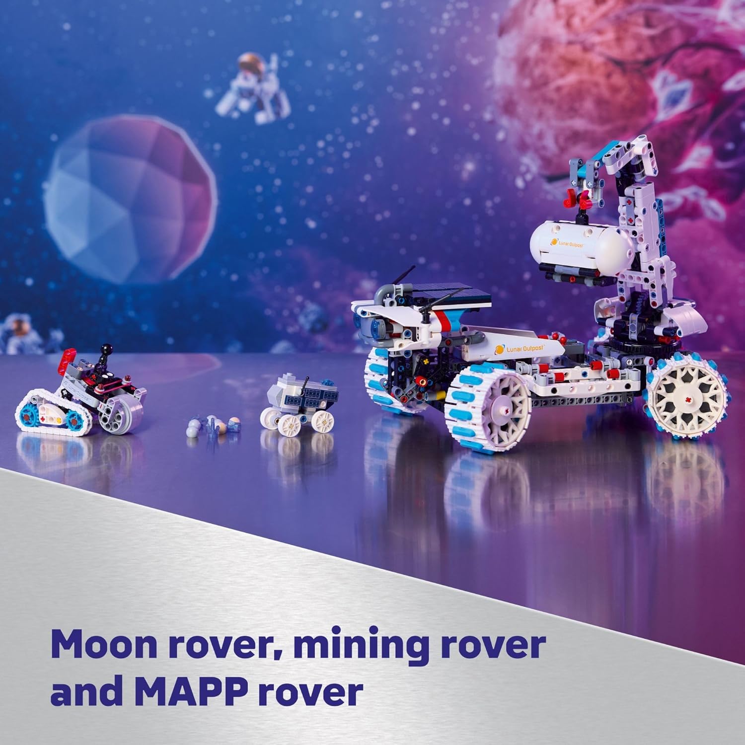 LEGO Technic Lunar Outpost Moon Rover - Juguete de construcción de...