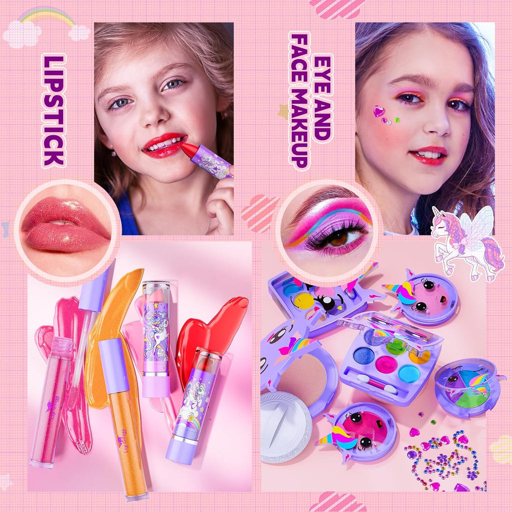 Beayuck Kit de maquillaje para niñas \u2013 Kit de maquillaje para...