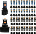 WLJH Paquete de 40 bombillas LED 194 168 T10 T5 con enchufes, regul...