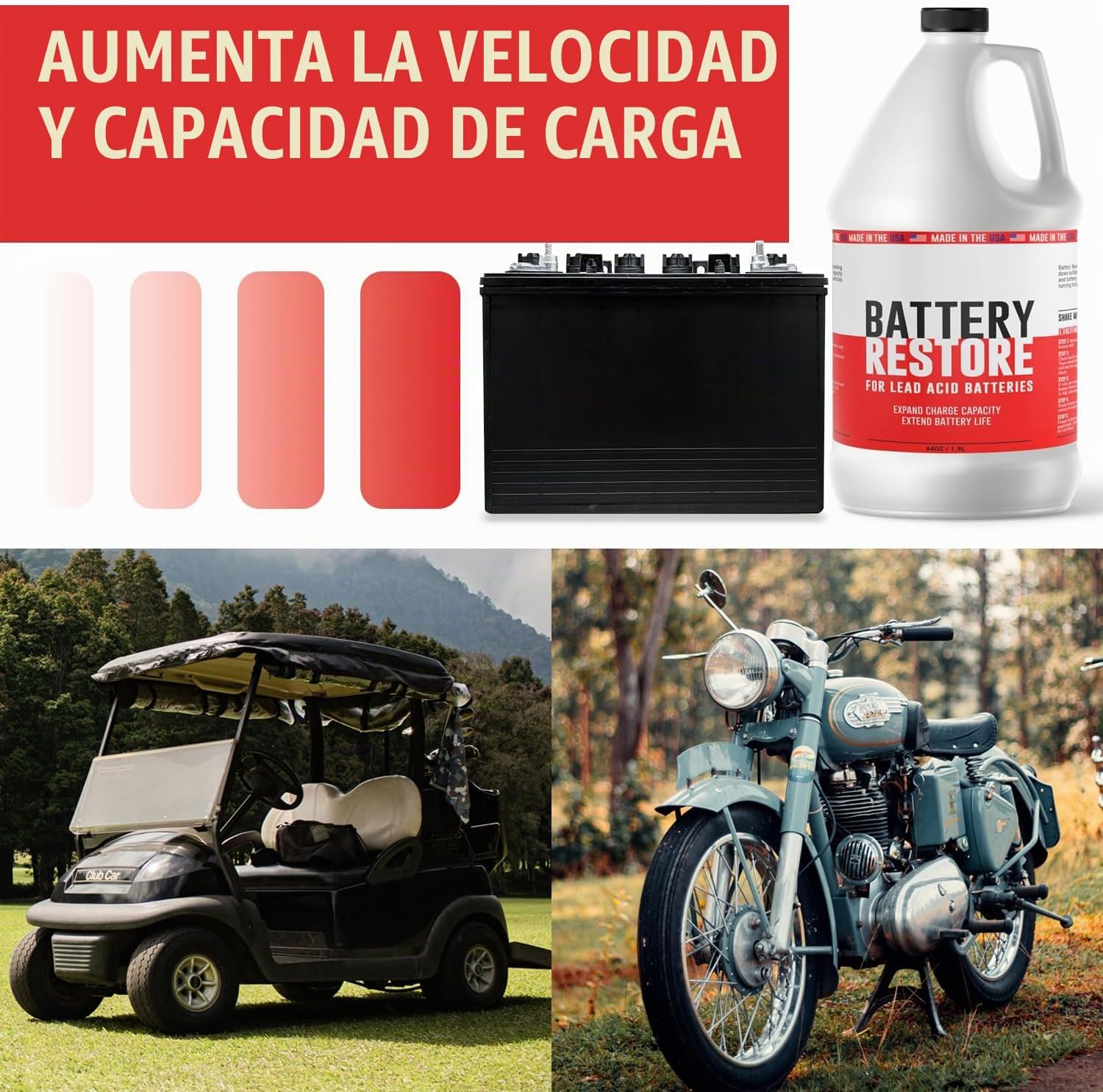 Restaurador de Batería para Baterías de Ácido de Plomo - Fabricado...