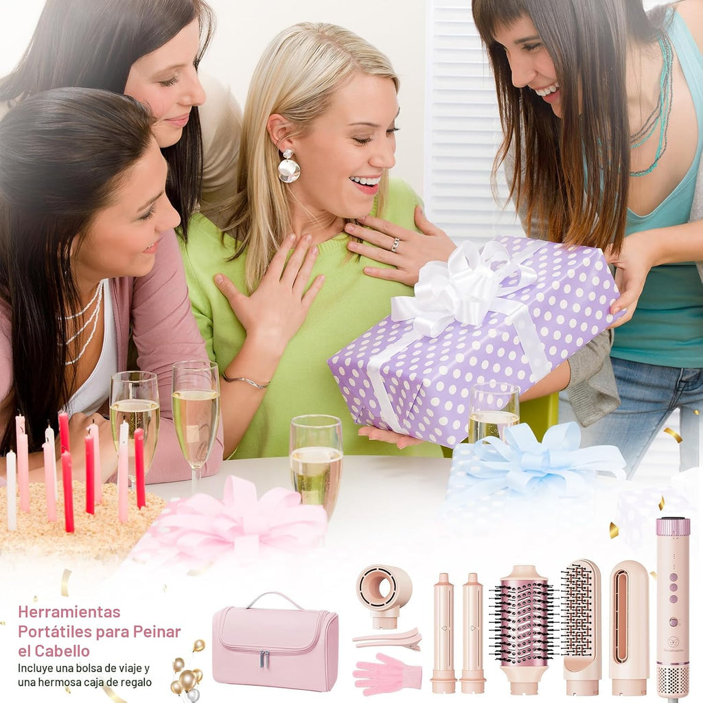 SweetCradle Estilizador de cabello 6 en 1, juego de cepillos secado...