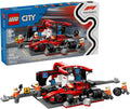 LEGO City F1 Pit Stop &amp; Pit Crew con juguete de coche Ferrari \...