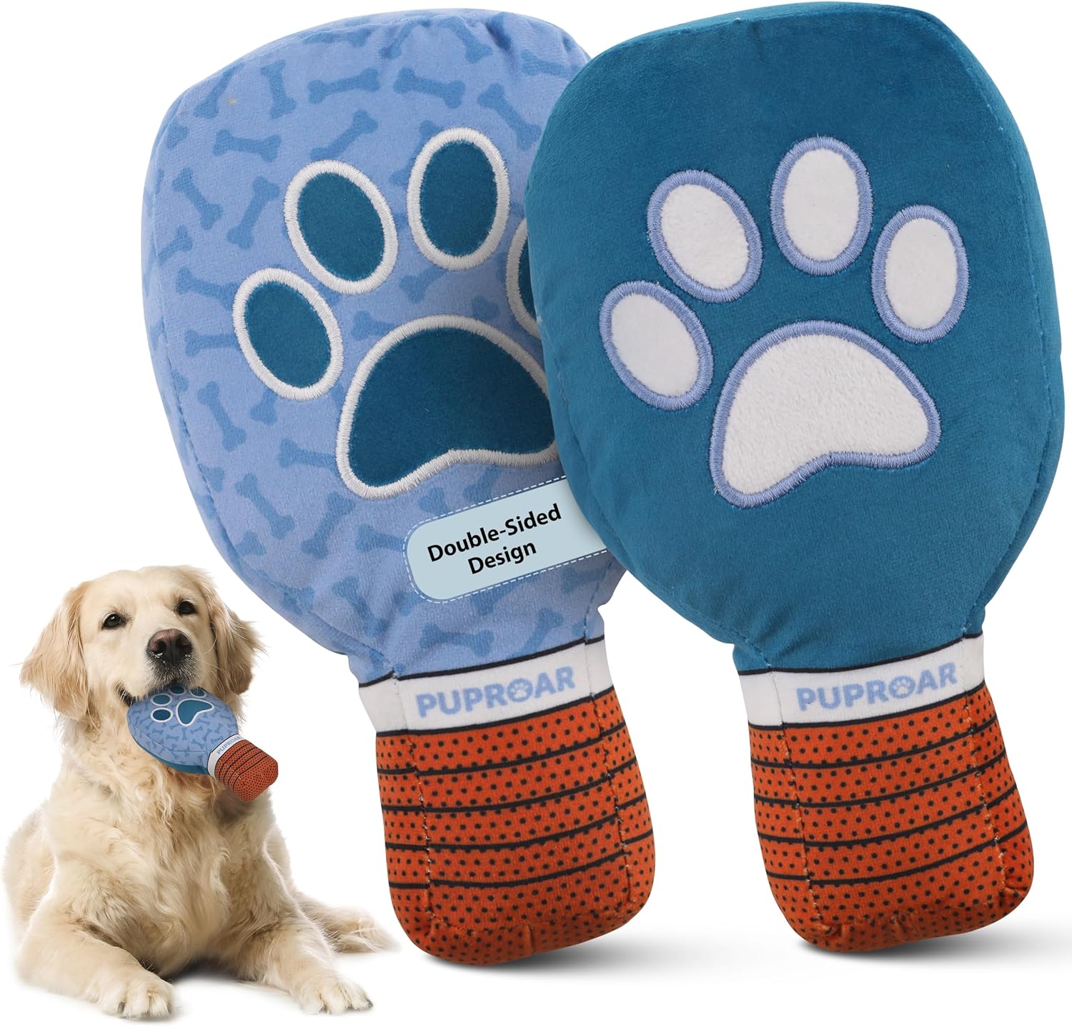 PUPROAR Juguete para perros de pickleball, divertida paleta de felp...
