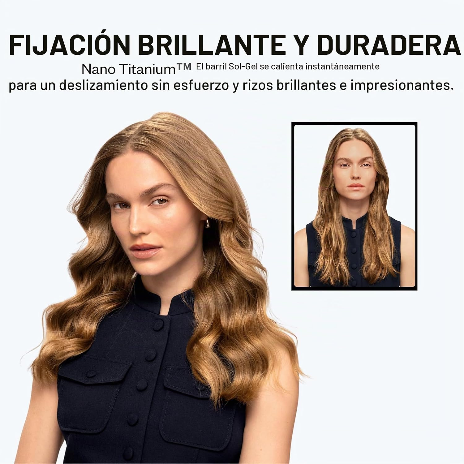 BaBylissPRO Rizador de Resorte de Titanio Nano, Varita Profesional...