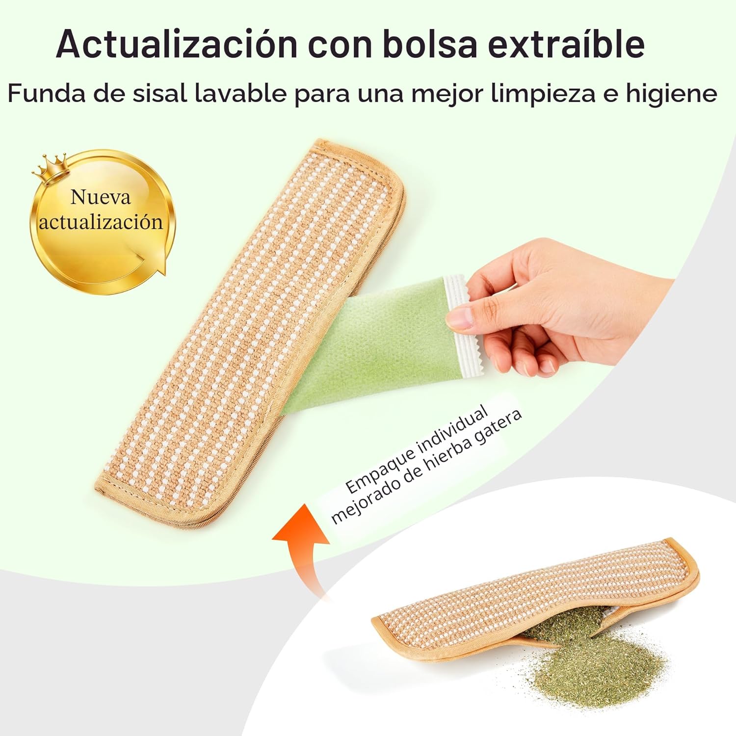 Potaroma Paquete de 2 juguetes para gatos con hierba gatera orgánic...