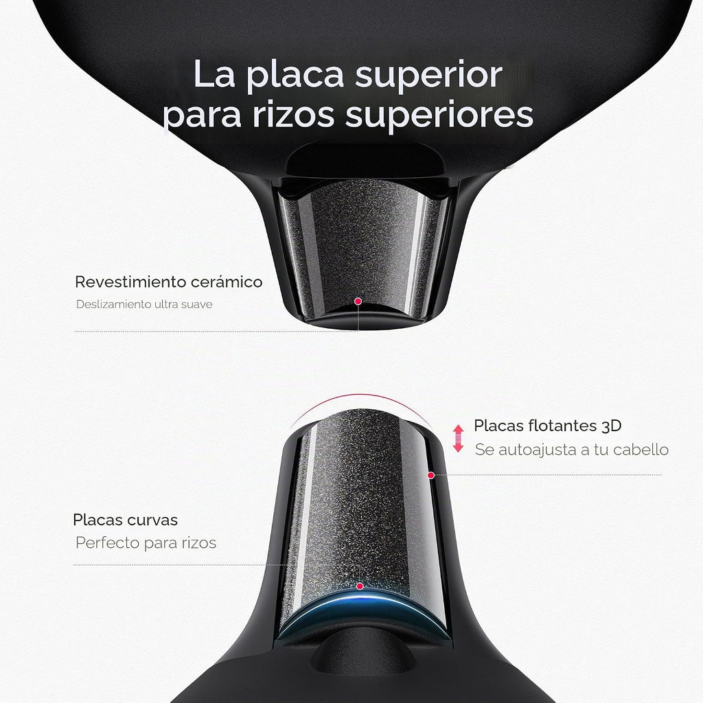 TYMO Mini plancha plana inalámbrica, mini plancha rizadora de pelo...