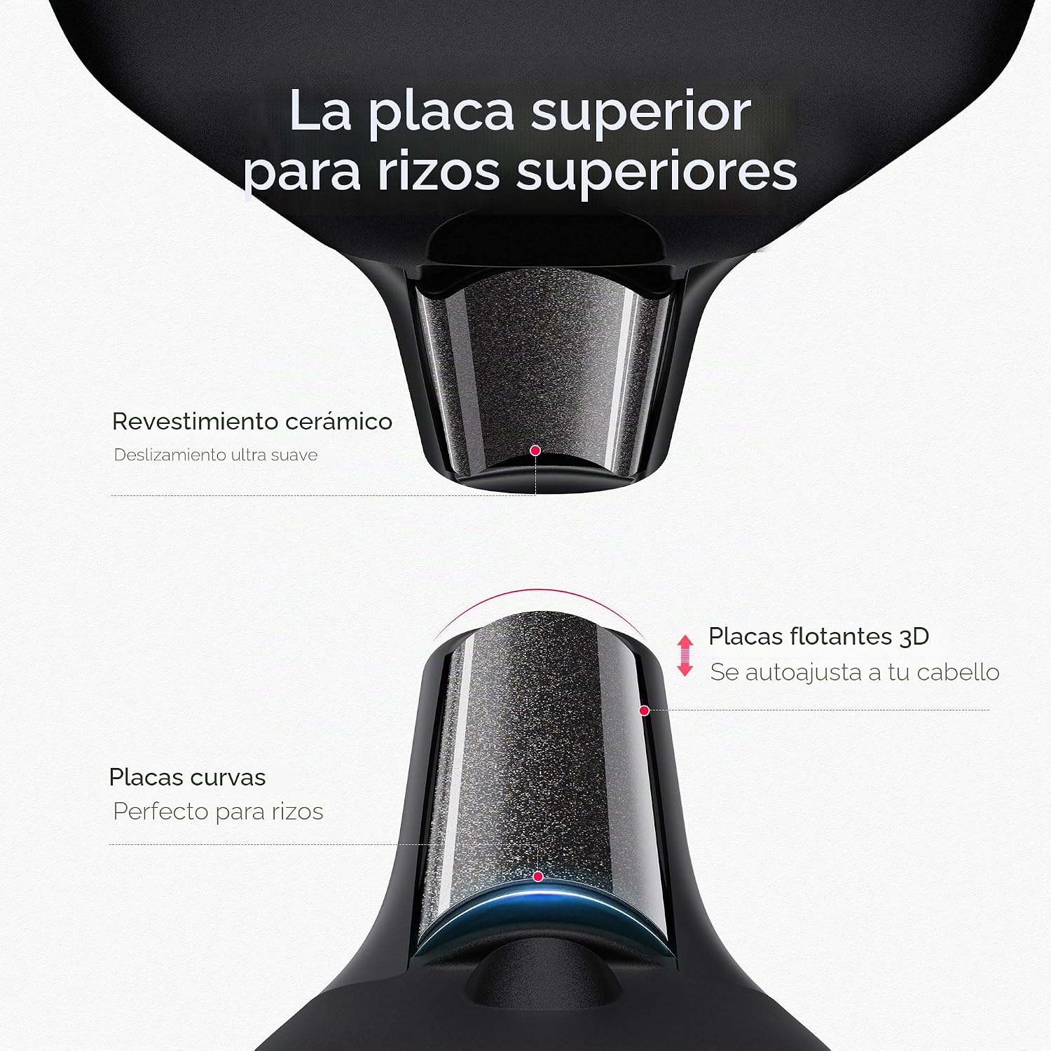 TYMO Mini plancha plana inalámbrica, mini plancha rizadora de pelo...
