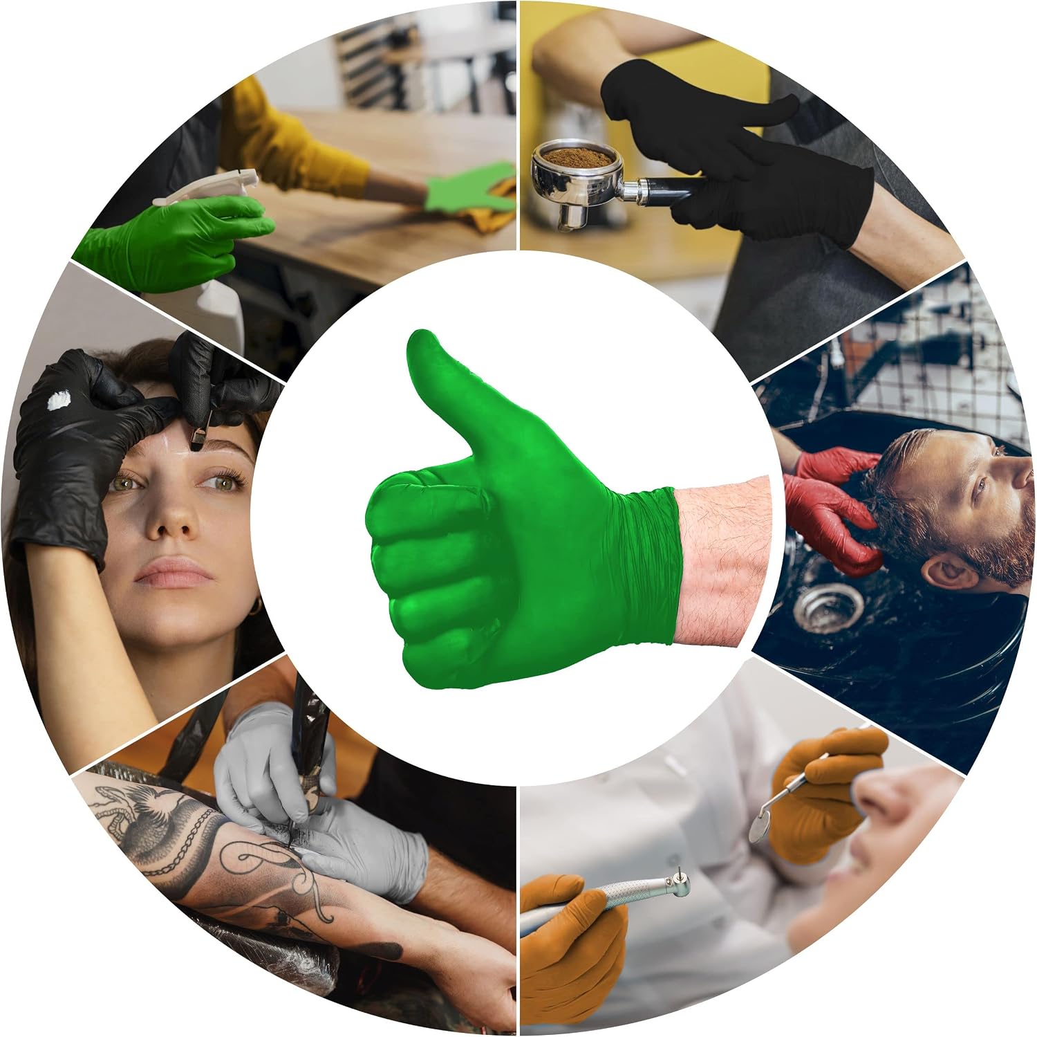 L3 Guantes de Nitrilo Nivel 3 - Guantes Desechables Profesionales d...