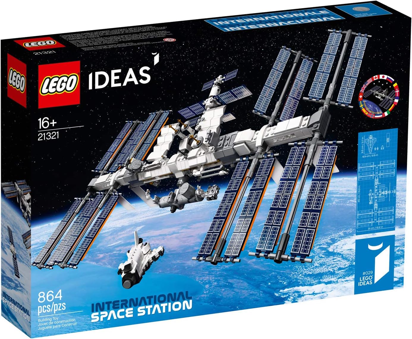 LEGO Ideas International Space Station 21321 - Kit de construcción...