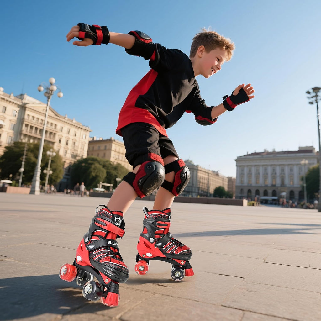 SULIFEEL - Patines ajustables para niños para niños de 3-5, 5-8, 6-...