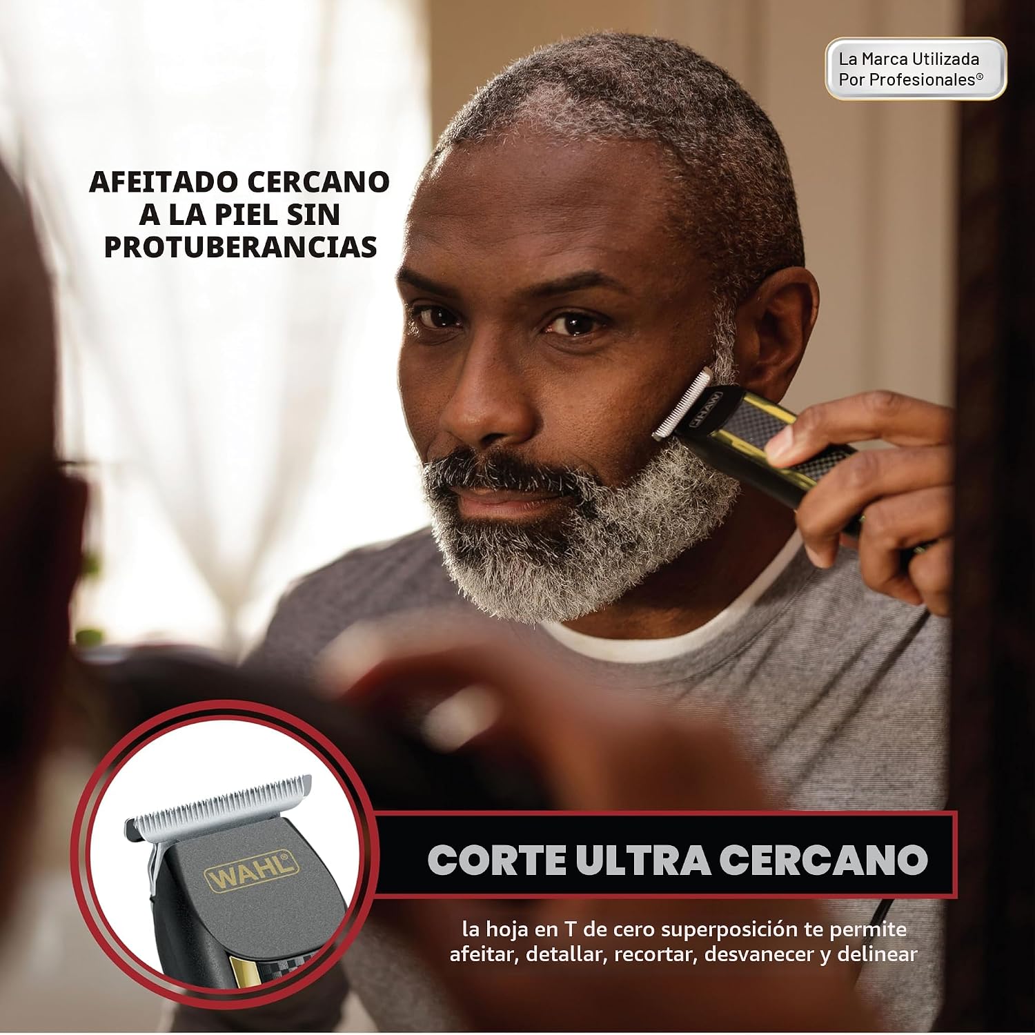 Wahl Edge Pro Recortadora de Barba con Cable Sin Protuberancias par...