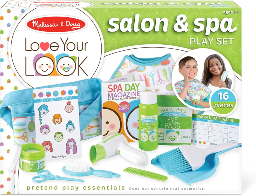 Melissa &amp; Doug Love Your Look - Set de juego de salón y spa