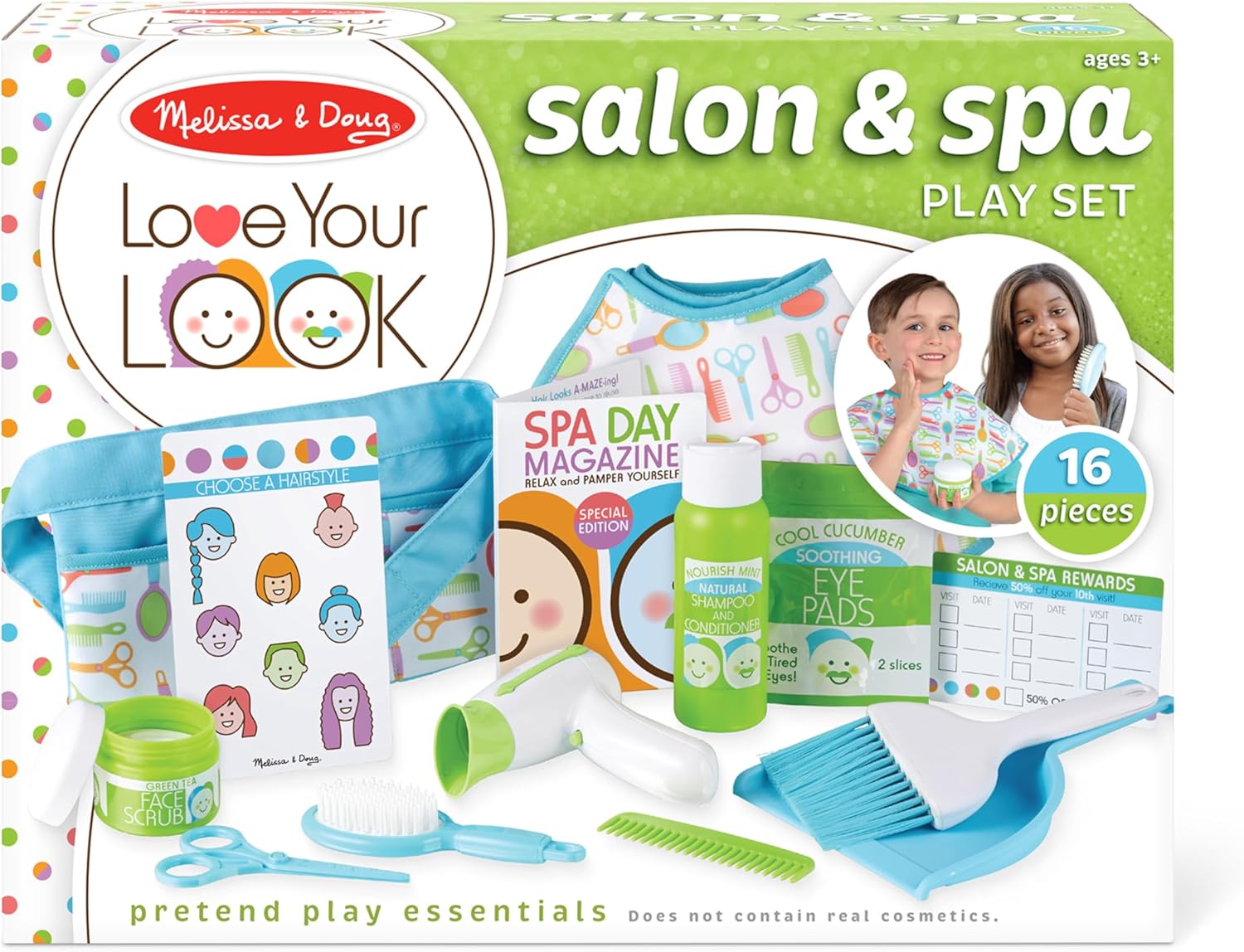 Melissa &amp; Doug Love Your Look - Set de juego de salón y spa