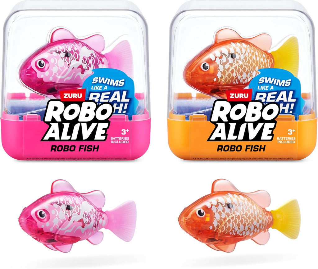 Robo Alive Robo Fish, peces robóticos de natación (Rosa + Dorado) d...