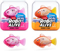 Robo Alive Robo Fish, peces robóticos de natación (Rosa + Dorado) d...