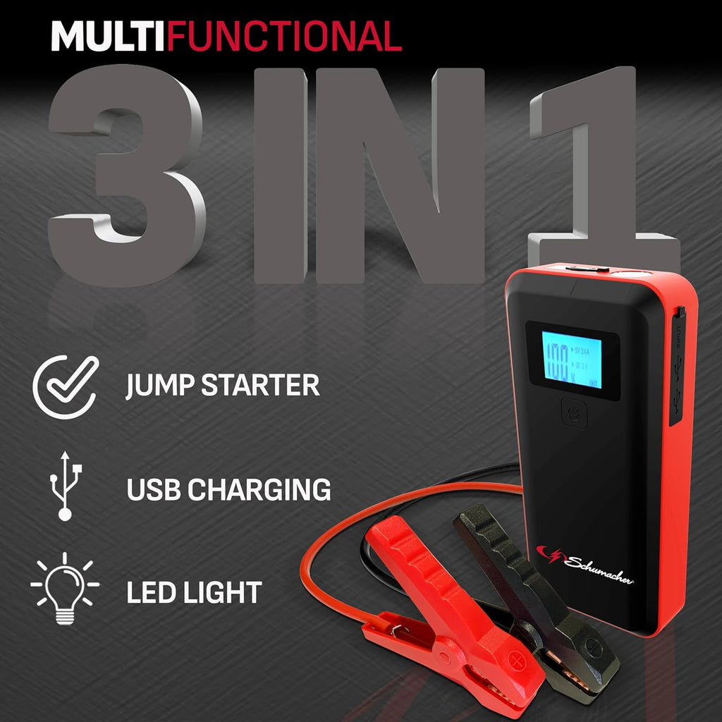 Schumacher Electric Batería de litio portátil de litio de 1000 ampe...