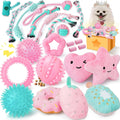XIUGOAL Juguetes rosados para cachorros para aburrimiento, paquete...