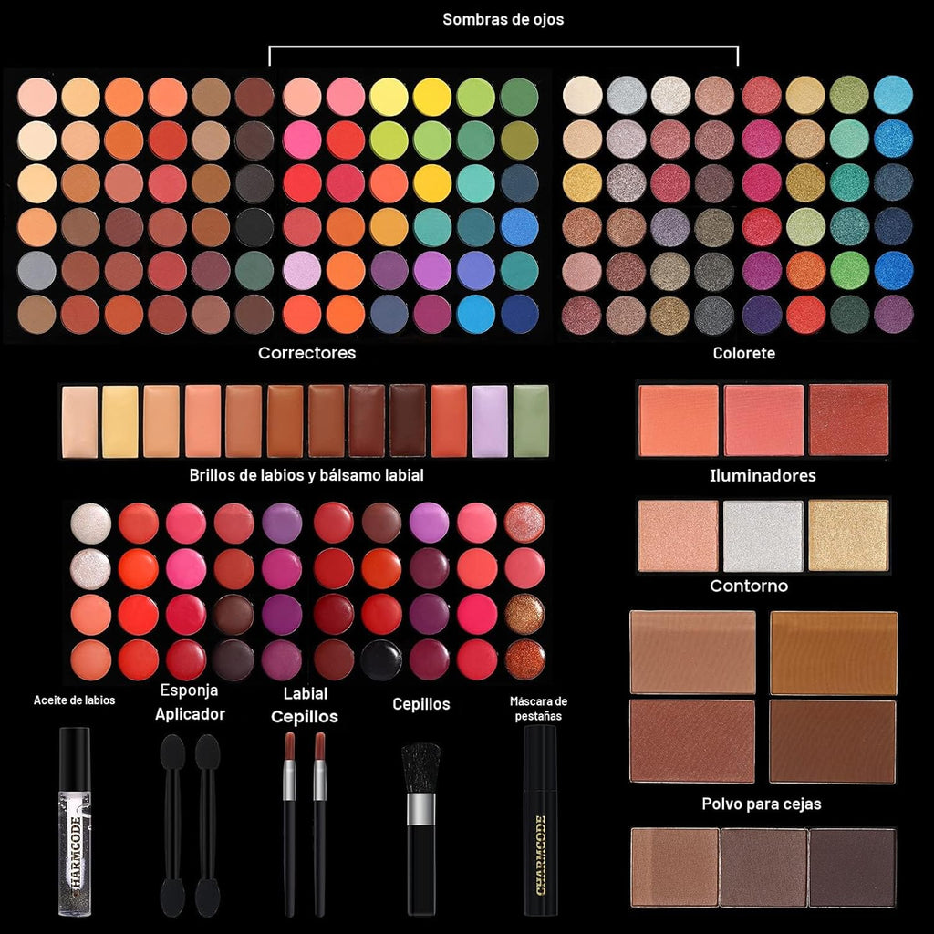 Kit de maquillaje profesional todo en uno para mujeres, kit complet...